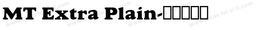 MT Extra Plain字体转换